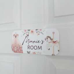 Personalised Princess Room Sign Fairy Tale Nursery Decor - thumbnail 2