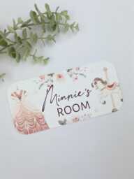 Personalised Princess Room Sign Fairy Tale Nursery Decor