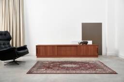 Mid-Century Sideboard, Dresser, Commode, Credenza Made Of Oak Veneer - Teak Colour Livlo T-S01