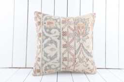 Vintage Turkish Kilim Pillow Cover Bohemian Cushion - 18''x18'' - thumbnail 1