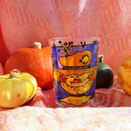 Herbst Dekoration , Windlicht Halloween - thumbnail 2