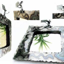 "steel Framed Mirror With Esteem Building Mouse Saying ""Wow You Look Amazing" - thumbnail 3