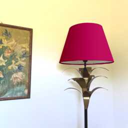 Cerise Pink Cotton Empire Lampshade, Coolie Ceiling Light Shade