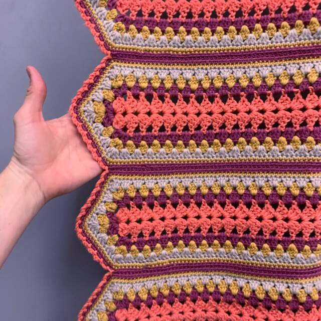 Merino Wool Crochet Knee Rug/Throw - image 1