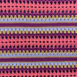Merino Wool Crochet Knee Rug/Throw - thumbnail 2