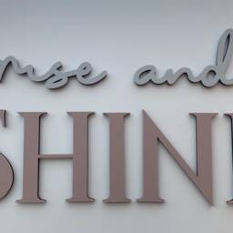 Rise & Shine 3D Wood Wall Art - Laser Cut Acrylic Sign - thumbnail 2