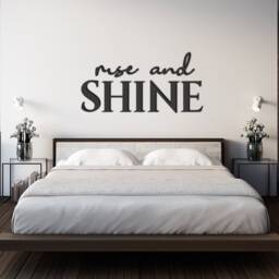 Rise & Shine 3D Wood Wall Art - Laser Cut Acrylic Sign - thumbnail 3