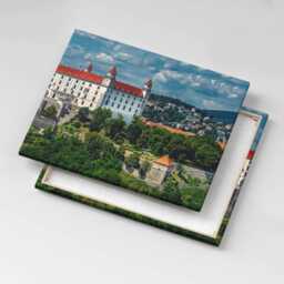 Bratislava Castle Canvas, Wall Art Picture, Green Decoration, Travel Canvas - thumbnail 3