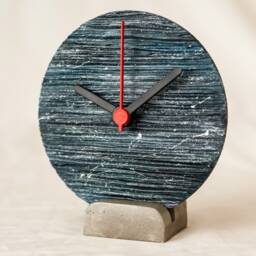 Space-Themed Textured Desk Clock, Unique Table Clock - thumbnail 4