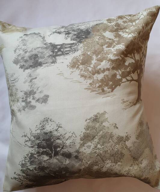 Tree Leaf Yellow, Green, Grey, Black, Brown Cushion Cover/ Pillow Scatter Cushion - image 1