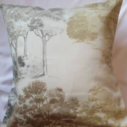 Tree Leaf Yellow, Green, Grey, Black, Brown Cushion Cover/ Pillow Scatter Cushion - thumbnail 2