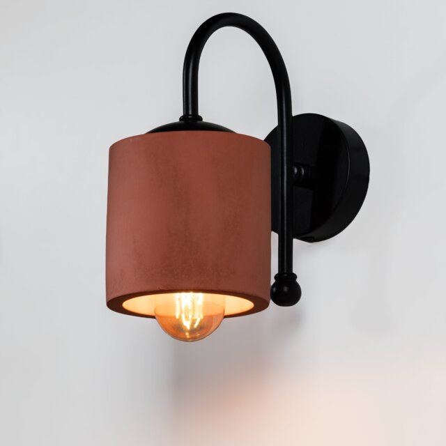 Concrete Terracotta Wall Sconce, Modern Light Spot, Decor