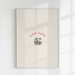 Van Life Print, Camper Decor, Cute Aesthetic Wall Art, Caravan Poster, Decor - thumbnail 3