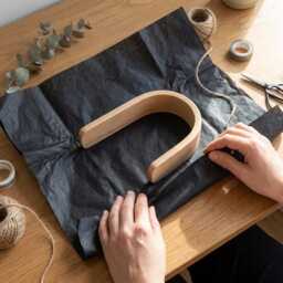 Curtain Holdbacks - Oak Adhesive Tie Backs No Drill Hooks Wooden Wall Mounted Single Or Pair - thumbnail 3