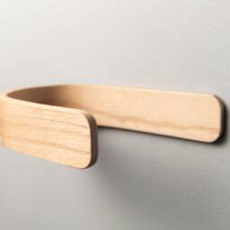 Oak Curtain Holdback Adhesive Wooden Tie Backs - Pair