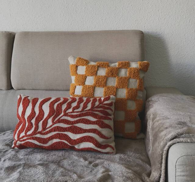 Punch Needle Cushion - Folia - image 1