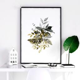 Home Decor Wall Art, Botanical Floral Set Of 3 Posters, Minimalist Farmhouse Hangings, Apartment Gallery Living Room Art - thumbnail 2