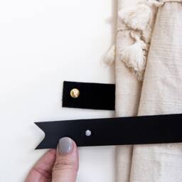 Leather Curtain Tieback Hooks Nursery Window Treatments Tie Back Holder Rustic Kitchen Decor Loop Scandinavian Modern - thumbnail 4
