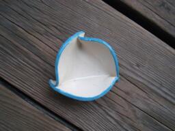 Triangle Ring Dish Made To Order - Ceramics & Pottery Tiny Bowl Little Pet Miniature Serving Tea Bag Rest