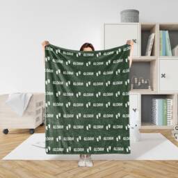 Personalized Blanket With Name & Icon, Plush Minky For Baby Kids Adults Friends Bridesmaids Pets, Blanket For Newborn - thumbnail 1