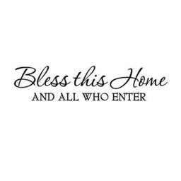Vwaq Bless This Home & All Who Enter Wall Decals Quotes Religious Sayings - 306 - thumbnail 2