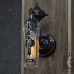 Recycled Bottle Lamp - St. Germain Wall Sconce - thumbnail 2