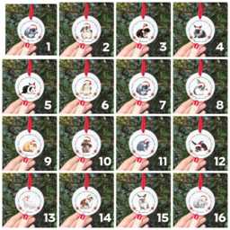 Bunny Christmas Ceramic Ornament, Rabbit Christmas, Mum Gift, Bun Dad Present, Personalised Bauble, Lover Secret Santa - thumbnail 2