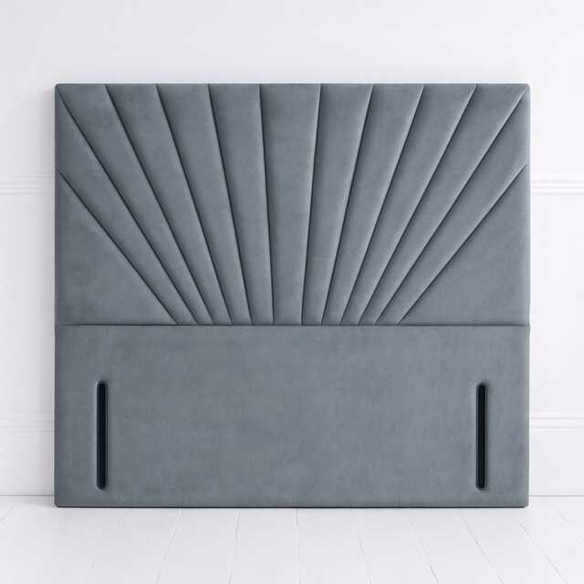 Plush Velvet Floor Standing Headboard - Modern Amber Design - image 1