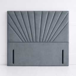 Plush Velvet Floor Standing Headboard - Modern Amber Design - thumbnail 1