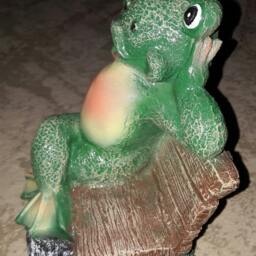 statue Frog Lawn Garden Toad Outdoor Flowerbed Sculpture Back Yard Keepsake Decorative Figurine Wildlife Animal Feng Shui Patio Gifts - thumbnail 3