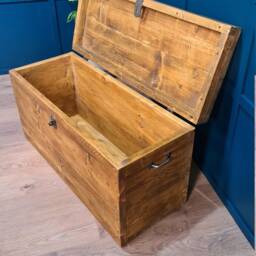 Rustic Wooden Chest, Blanket Box, Ottoman. Bespoke Sizes Available - thumbnail 3