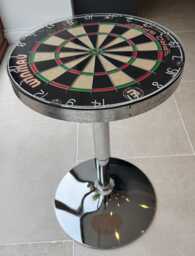 Dartboard Oche Table Adjustable - Winmau Silver - thumbnail 1