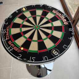 Dartboard Oche Table Adjustable - Winmau Silver - thumbnail 2
