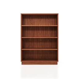 Bookcase, Bookshelf Made Of Oak Vaneer - Teak Colour Livlo T-R03 - thumbnail 3