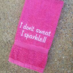 I Don't Sweat Towel, Gym Unique Gifts Gifts, Sports Fitness Exercise Towels - thumbnail 1