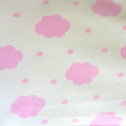 "Pink Cloud Pillowcase White Cotton Twill, Queen Size - 20""x30" - thumbnail 2