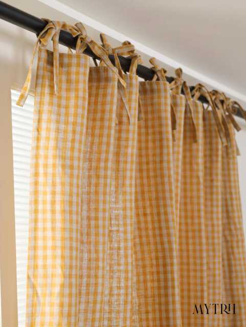 Color Block Linen Curtains, Custom Panels, Rod Pocket Drapes, Unlined Or Lined For Privacy Blackout, Window Treatments - image 1