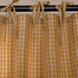 Color Block Linen Curtains, Custom Panels, Rod Pocket Drapes, Unlined Or Lined For Privacy Blackout, Window Treatments - thumbnail 2