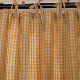 Color Block Linen Curtains, Custom Panels, Rod Pocket Drapes, Unlined Or Lined For Privacy Blackout, Window Treatments - thumbnail 3