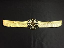 Sri Yantra With Egyptian Wings Wall Art - Sacred Geometry - thumbnail 1