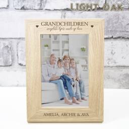 Personalised Grandchildren Photo Frame Christmas Gift Grandma Grandad Grandparent - thumbnail 3