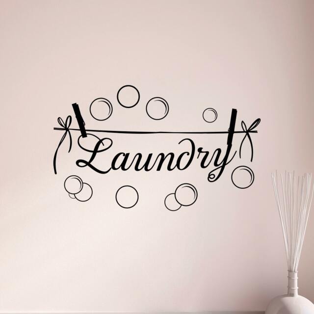 Laundry Room Wall Decal Modern Home Decor Q283 - image 1