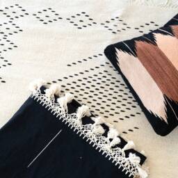 Handwoven Mexican Rug, Woven Accent Area Living Room Oaxaca Wool Bedroom Custom Rug - thumbnail 4