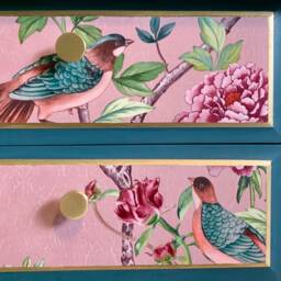 Made-To-Order Upcycled Decoupaged Vintage Stag Dressing Table - thumbnail 4