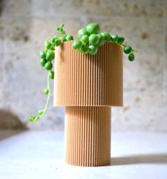 "Tall Wood Planter ""Pedestal" - thumbnail 1