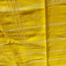 Handwoven Wool Shawl/Throw/Blanket From Kutch, Gujarat. Bright Yellow - thumbnail 4