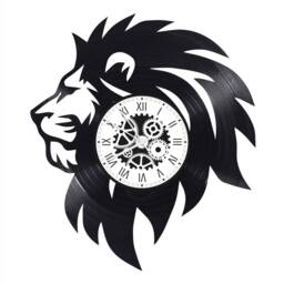 Lion Theme 33 Rpm Vinyl Record Clock - thumbnail 2