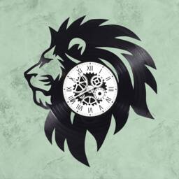 Lion Theme 33 Rpm Vinyl Record Clock
