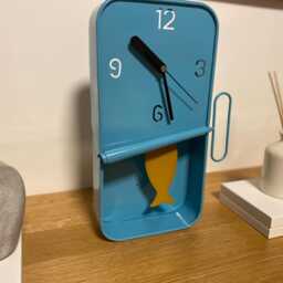 Metal Sardine Tin Pendulum Wall Clock - Blue Grey Black Navy Green - thumbnail 4