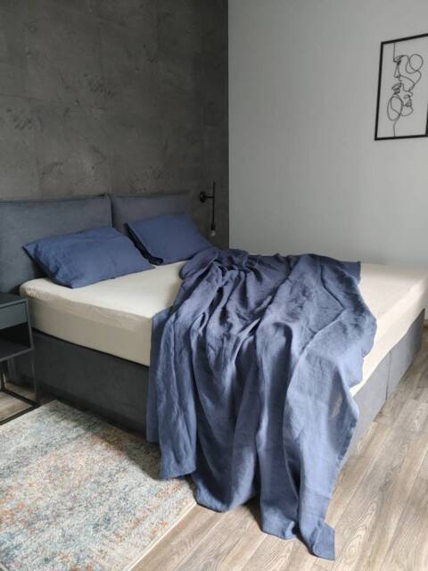 stonewashed Hemp Flat Sheet, Queen, King Sizes Top Sheet - image 1